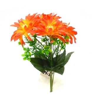 Buchet 5 fire gerbera wild galben cu orange