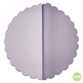 Celofan Rotund Cerat doua Fete 58CM lavander cu mauve