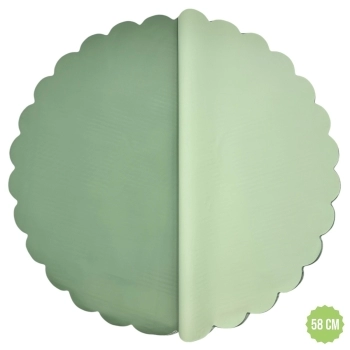 Celofan Rotund Cerat doua Fete 58CM verde spring cu olive