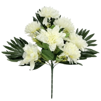 Buchet Artificial 7 Fire Crizantema si Camelie