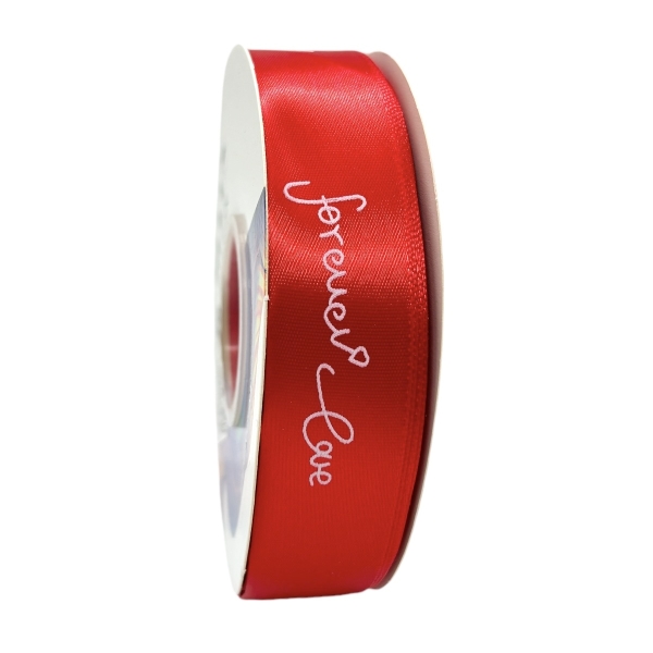 Rola Satin 2.5cm x 40m Forever Love ROSU